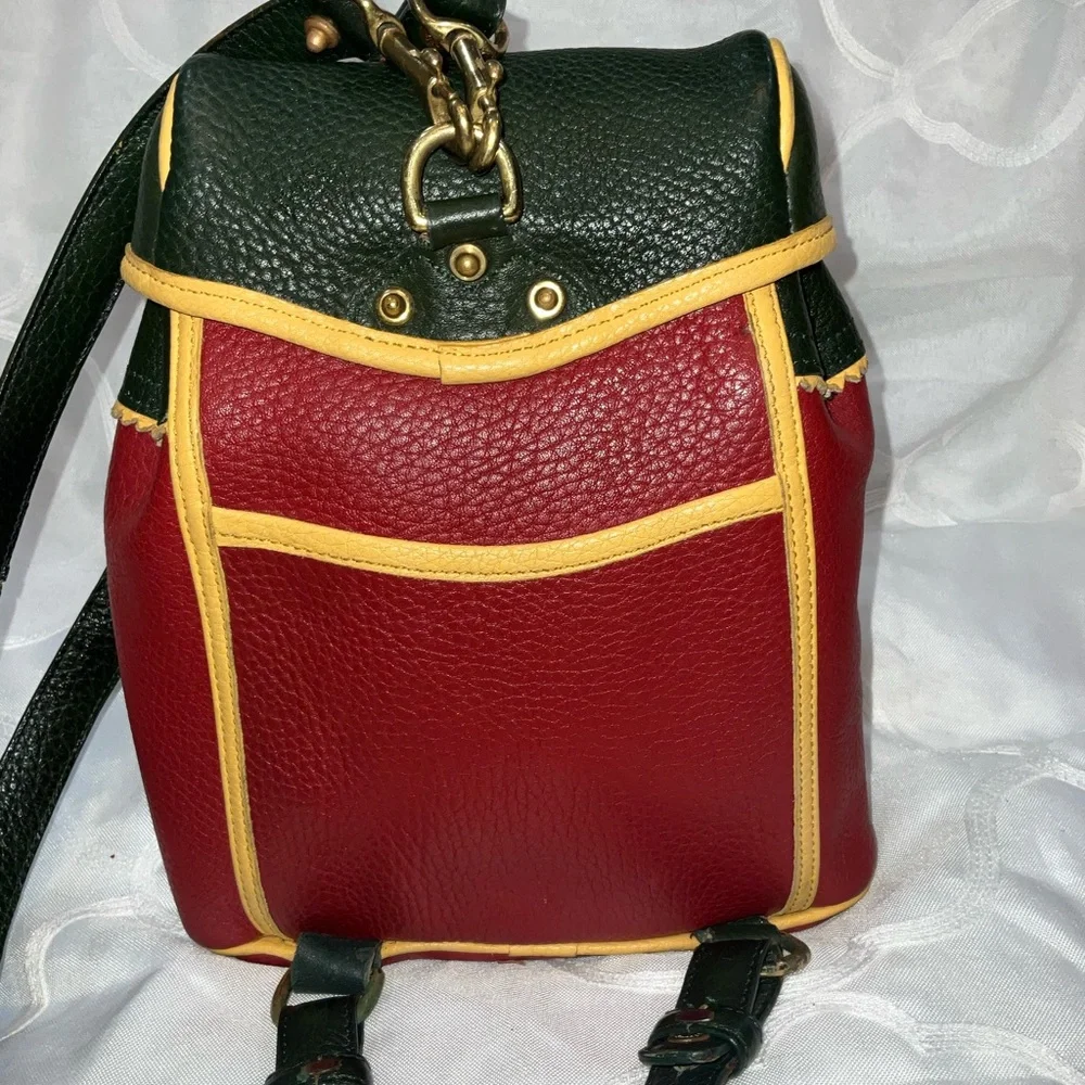 Dooney & Bourke vintage teton backpack all leather. From 1990